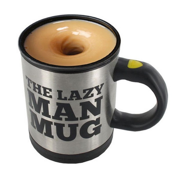 The Lazy Man Self Stirring Mug - Gadgets, Gifts and Games