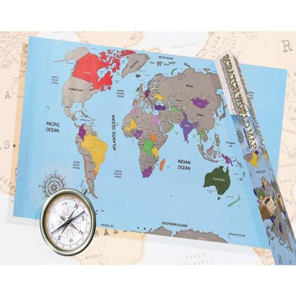 Scratch world map - ENGLISH  Gadget Master Original Office gadgets Home  gadgets